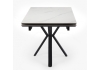 Керамический стол Старлайт 140(200)х80 snow alpin white, черный