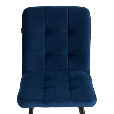 Стул обеденный Medeo темно-синий велюр