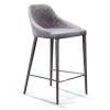 Полубарный стул Douglas бархат серый