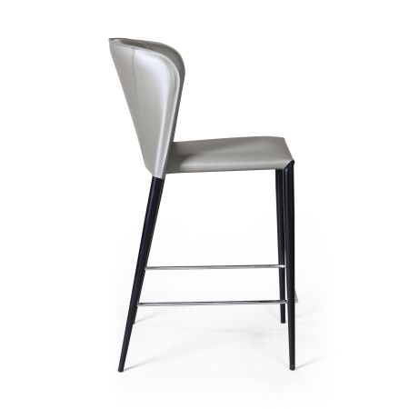 Стул полубарный Albert кожа тауп