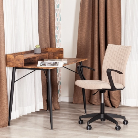 Кресло SPARK ткань и пластик, бежевый и черный