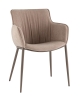 Стул Твигги шенилл бежевый с бежево-серым каркасом