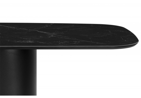 Керамический стол Эллипсо 200х90 shakespeare black, черный