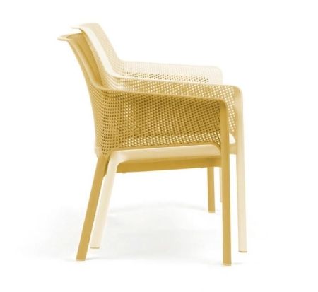 Диван пластиковый Net Bench желтый Диван пластиковый Net Bench желтый