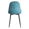 Стул BREEZE (mod. JSC-58) велюр и металл, синий, черный