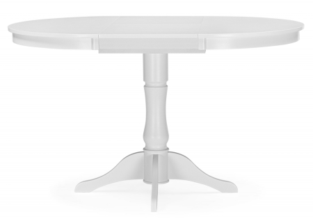 Стол деревянный Амадей 90(130)x90 белый матовый