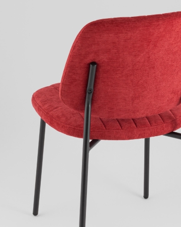 Стул обеденный Patrys бордовый шенилл