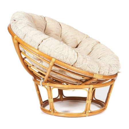Кресло "PAPASAN" 23/01 W, с подушкой, мед, ткань старт