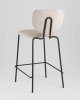 Стул полубарный Masey бежевый с бежевой экокожей