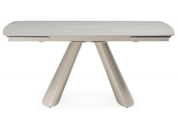 Керамический стол Grig 165(240)x90 серо-бежевый