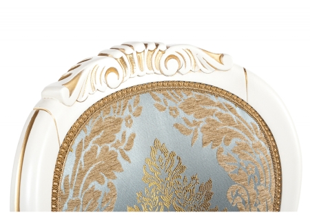 Стул деревянный Adriano 2 молочный с патиной