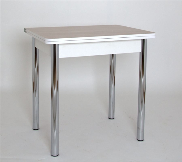 Стол обеденный ЛС-831 ЛДСП, ясень шимо светлый, ножки хром