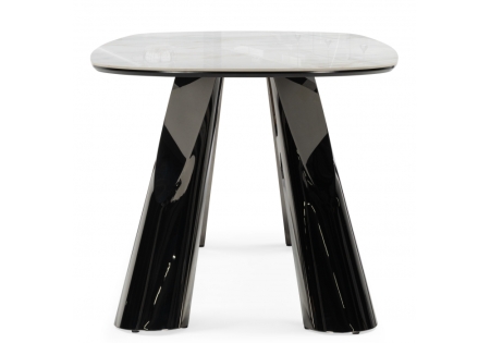 Керамический стол Танго 200х200х90 белый мрамор carla larkin, белый