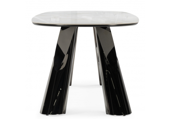 Керамический стол Танго 200х200х90 белый мрамор carla larkin, белый Керамический стол Танго 200х200х90 белый мрамор carla larkin, белый