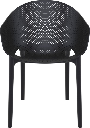 Кресло пластиковое Sky Pro черное