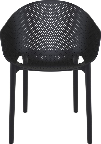 Кресло пластиковое Sky Pro черное