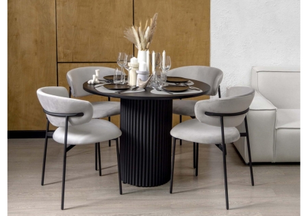 Стол деревянный Барел 100 черный, черный