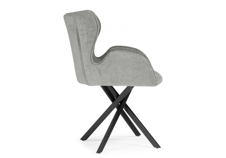 Стул на металлокаркасе Карлайл антрацитовый brendy stone 28, черный