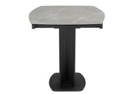 Керамический стол Вейл 160(205)х89 larka grey, черный