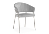 Стул на металлокаркасе Лео светло-серый (H-09), серый