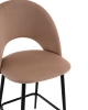 Стул полубарный Меган велюр бежевый