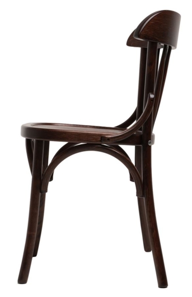 Стул венский Линц темный тон с твердым сиденьем