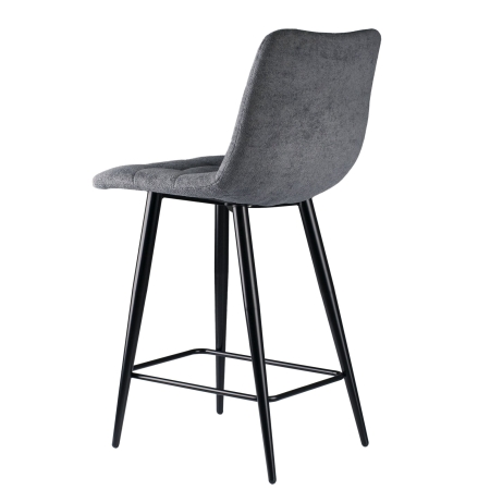 Стул полубарный Base букле темно-серый MOSS 996 60см