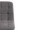 Стул CHILLY MAX велюр и металл, 45х54х90 см, серый 25, черный