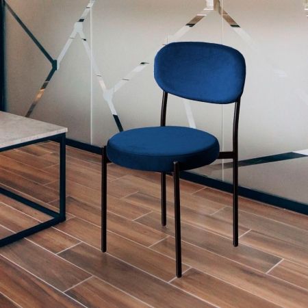 Стул Mason бархат синий