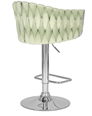 Стул барный MARCEL пудрово-мятный велюр MJ9-87