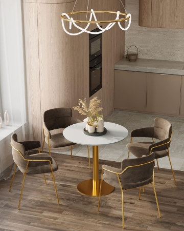 Стул Полин коричневый 2 шт.