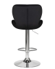 Набор 2 шт Стул барный BARNY, черный велюр (MJ9-101)
