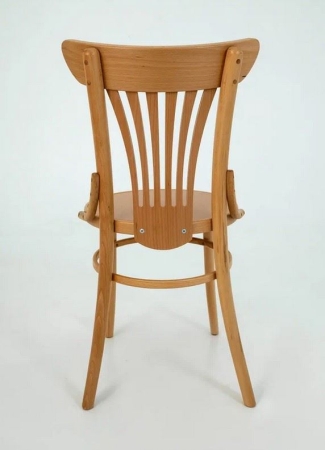 Деревянный стул венский Uranus натуральный с твердым сиденьем