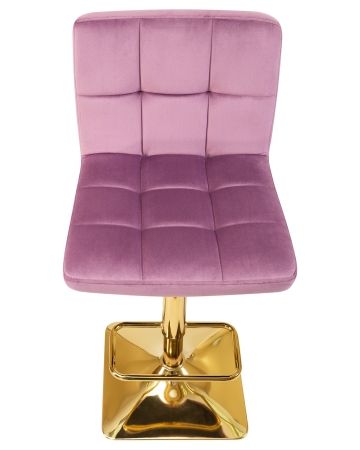 Стул барный GOLDIE пудрово-сиреневый велюр MJ9-52