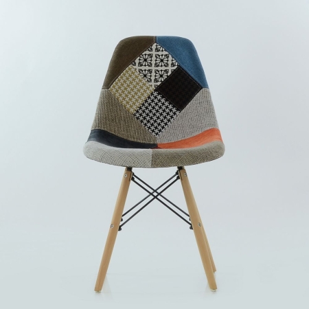 Стул Eames style Patchwork мультиколор