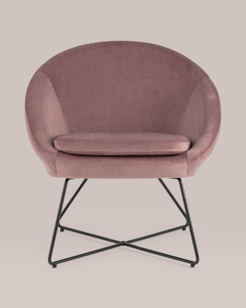 Кресло Колумбия пыльно-розовое