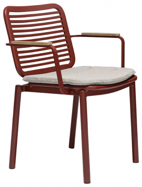 Кресло металлическое с подушкой Tagliamento Armona Кресло металлическое с подушкой Tagliamento Armona