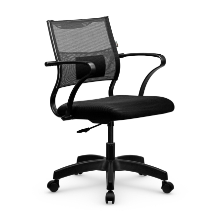 Кресло ErgoLife Sit Air M4-290K пластиковое основание с треугольным сечением лучей, черный