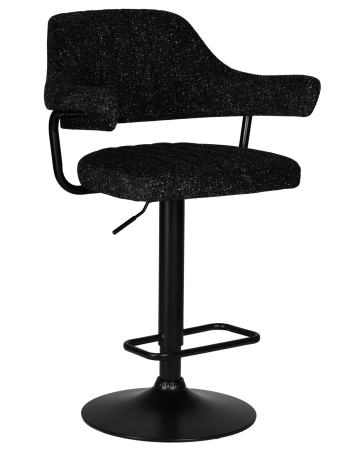 Набор 2 шт Стул барный CHARLY BLACK, черный твид (LEO18)