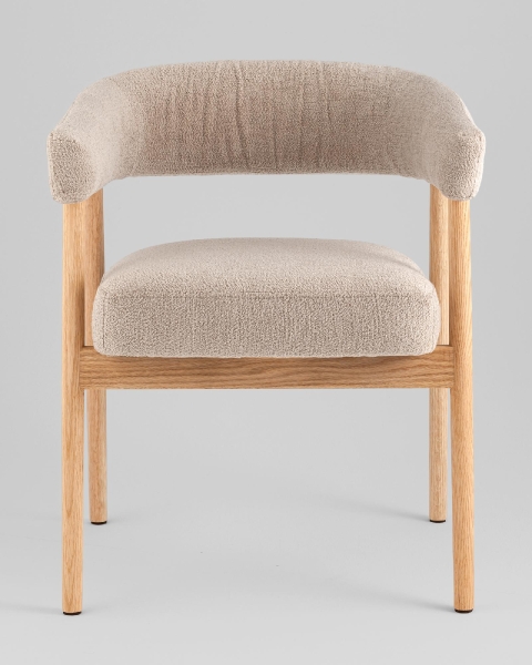 Стул обеденный Zubo с деревянными ножками бежевый Стул обеденный Zubo с деревянными ножками бежевый