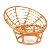 Кресло "PAPASAN" 23/01 W, с подушкой, коньяк, флок олива 23