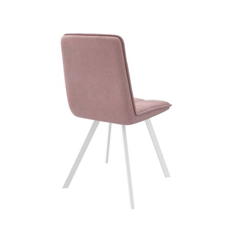 Стул "ROM" белый, роза Lux b36