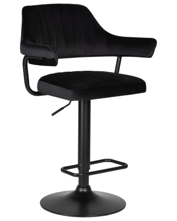 Набор 2 шт Стул барный CHARLY BLACK, черный велюр (MJ9-101)