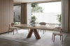 Стол SENTI GLOSSY TOSCANE орех фото в интернет-магазине Stoolmarket