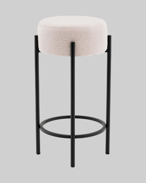 Стул барный Беккет букле бежевый Стул барный Беккет букле бежевый