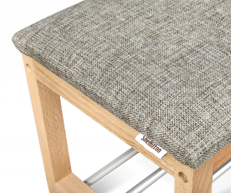 Банкетка Альберо SHT-B2 прозрачный лак, кедровый, алюминий металл