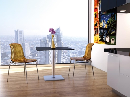 Стул прозрачный Allegra янтарный