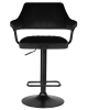 Набор 2 шт Стул барный CHARLY BLACK, черный велюр (MJ9-101)