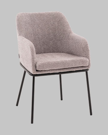 Стул с подлокотниками Кози new ткань букле серый