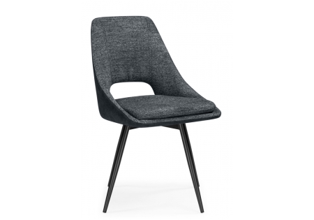 Стул на металлокаркасе Avianus вращающийся темно-серый, черный